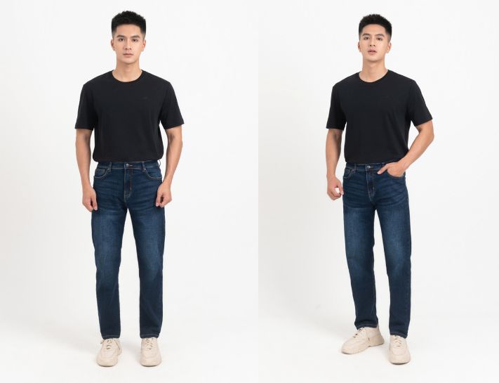 cách phối đồ với giày Jordan cổ cao nam với áo thun và quần jeans