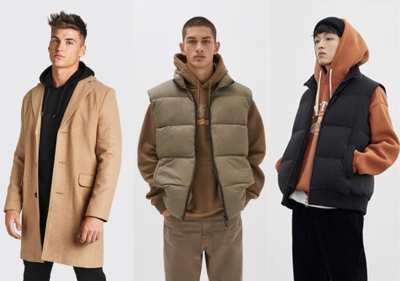 Áo Gile Nam Với Áo Hoodie