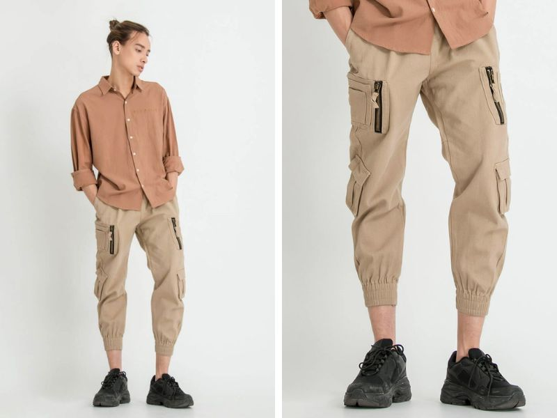 Cách Phối Đồ Với Quần Túi Hộp Cho Nam Mix Với Áo Sơ Mi Denim