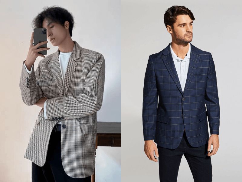 Mẫu Áo Khoác Blazer Kẻ Sọc Nam