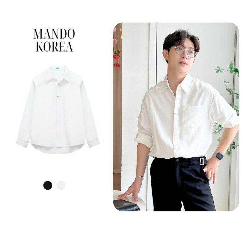 phối đồ áo sơ mi trắng nam