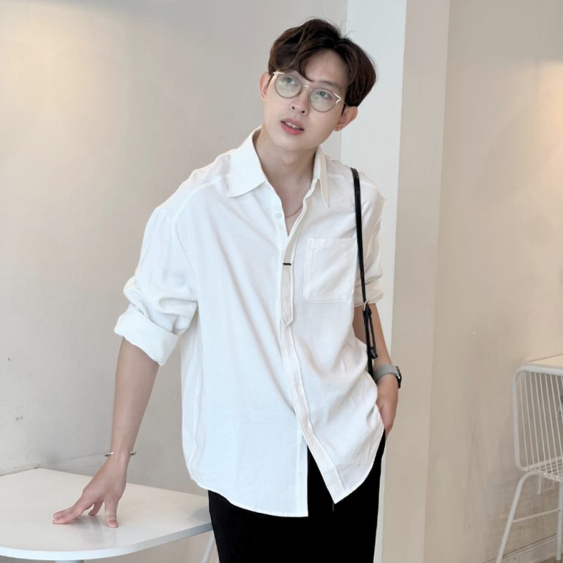 phối đồ áo sơ mi trắng nam formal