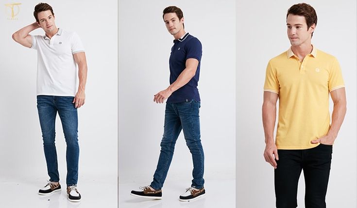 Áo polo nam với quần jeans cho phong cách năng động