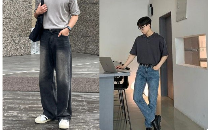 Phối Đồ Với Quần Jean Nam