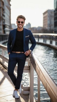 Cách chọn giày cho outfit navy blazer