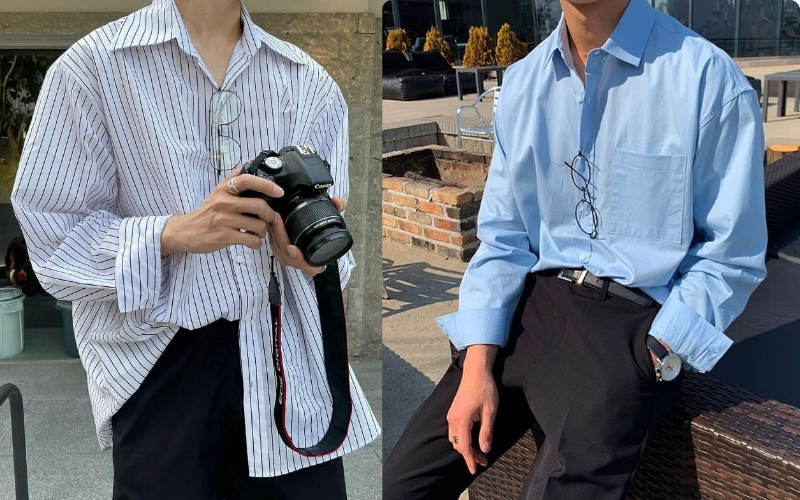 phối đồ với áo sơ mi nam