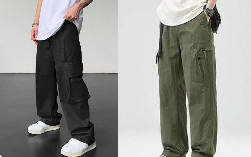 Phối đồ với quần túi hộp nam