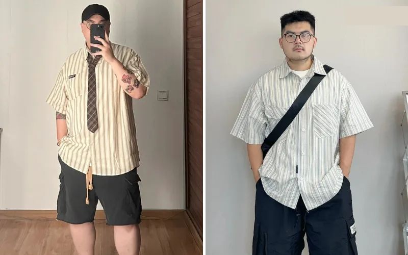 phối đồ cho nam béo bụng