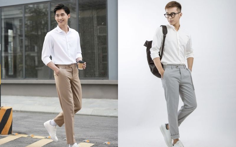 Phối đồ với giày thể thao nam