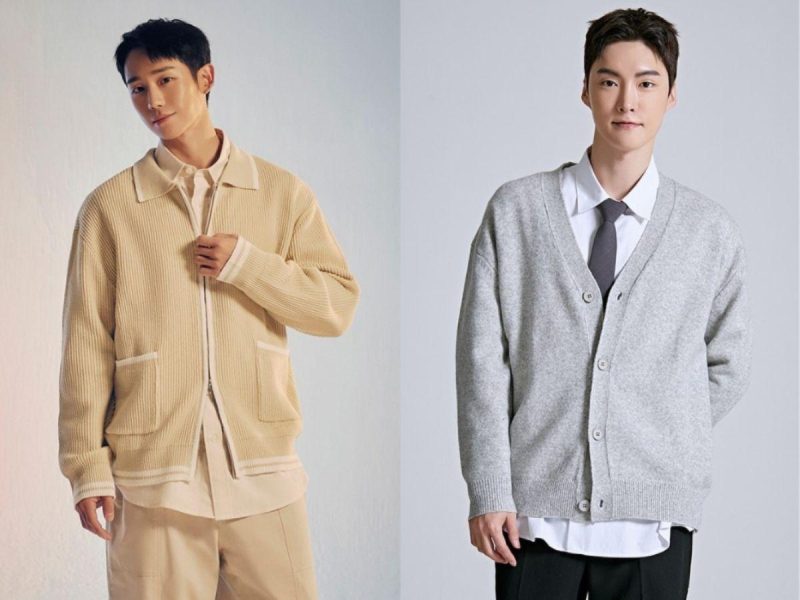 chọn áo cardigan cho người gầy