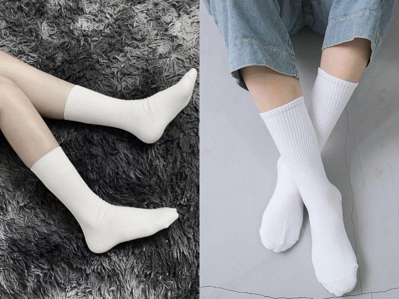 Phối tất với giày loafer nữ thanh lịch