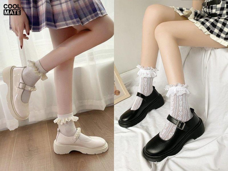 Gợi ý cách phối giày với tất cho nữ sành điệu
