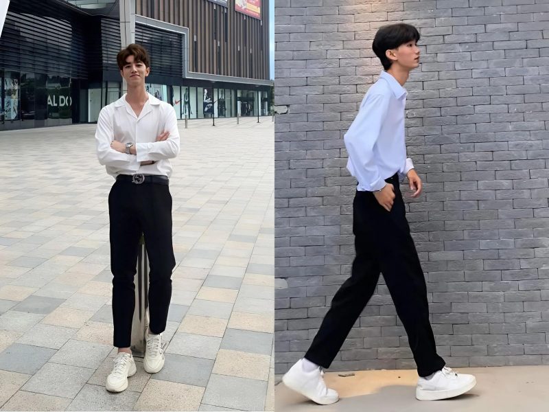 Outfit nam chơi tết năng động
