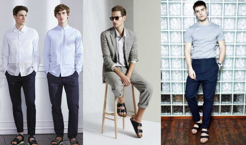 Phối đồ với dép quai ngang nam và quần short