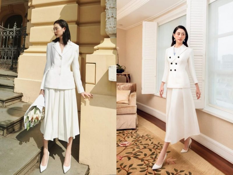 Phối đồ với áo vest nữ dự tiệc