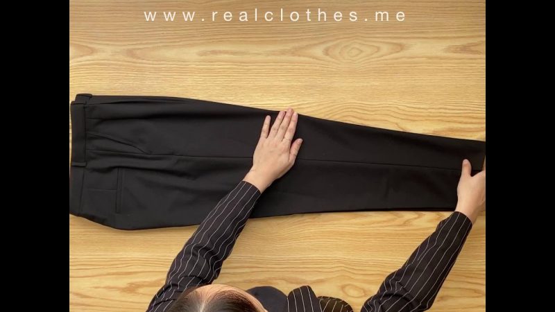 Cách gấp quần tây giữ nếp ly thẳng tắp