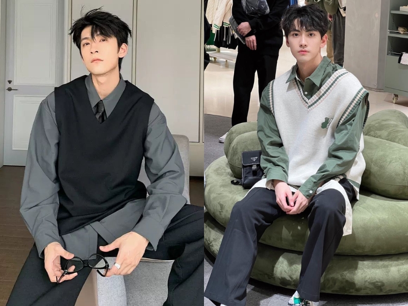 Phối đồ với áo ba lỗ nam và blazer phá cách
