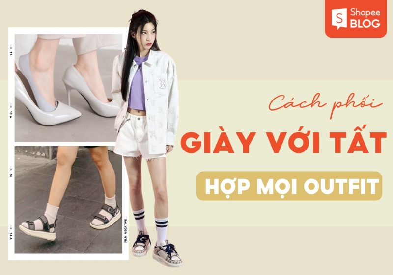 Cách phối giày sneaker với tất cho nữ sành điệu