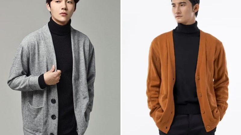 áo cardigan nam mặc với quần gì