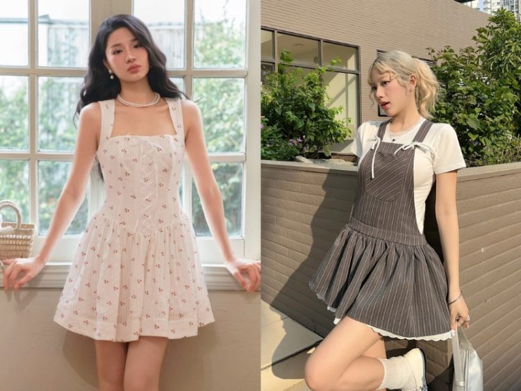 Phối đồ thanh lịch cho người gầy cao nữ với quần culottes