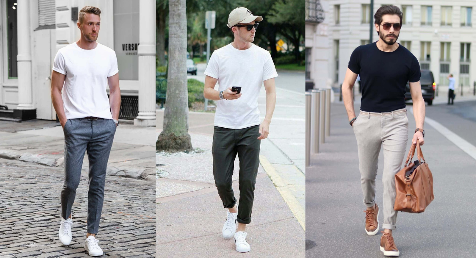 phối áo thun với áo blazer
