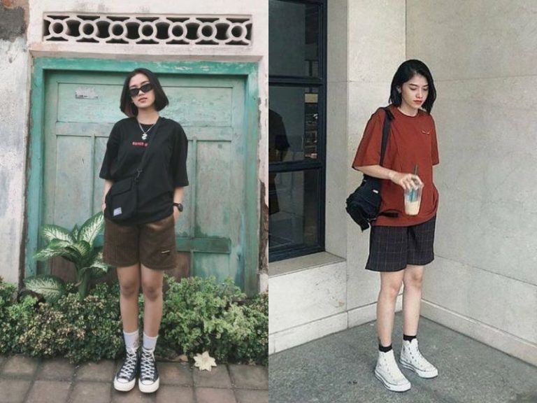 Tránh mặc đồ tối màu khi phối đồ cho người gầy cao nữ