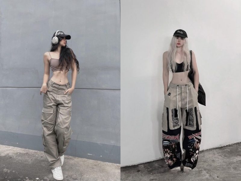 Quần túi hộp nữ phối cùng áo blazer