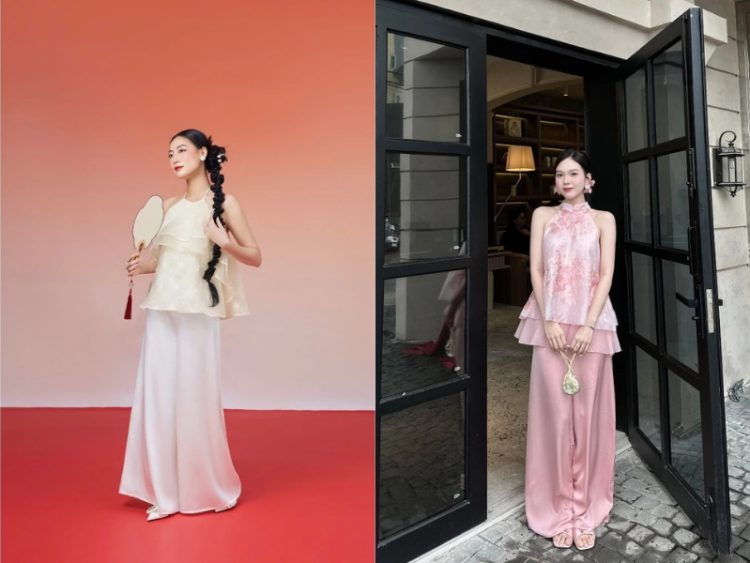 Phối đồ cho người gầy cao nữ với váy baby doll