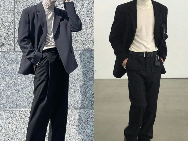 Mix áo blazer cho nam thấp
