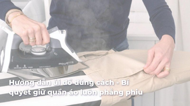 cách ủi quần tây vào nếp ly