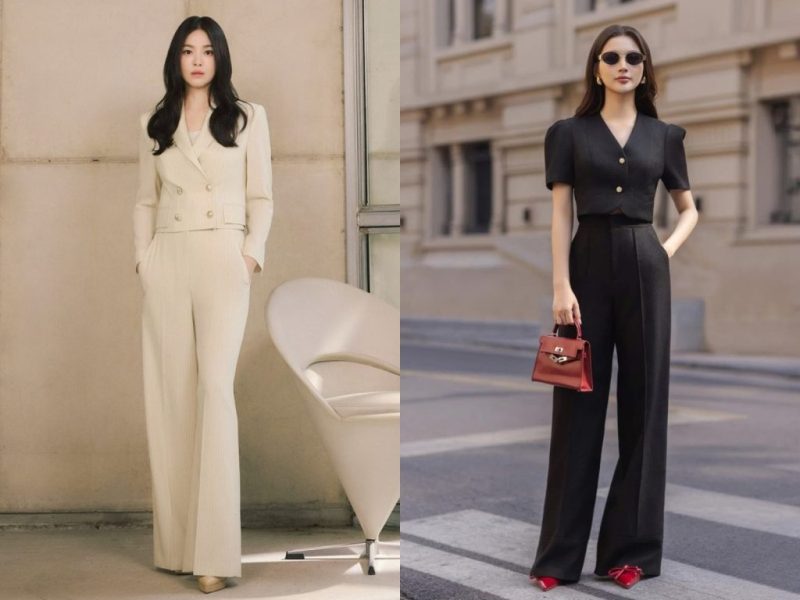 Phối đồ với áo vest nữ dạo phố