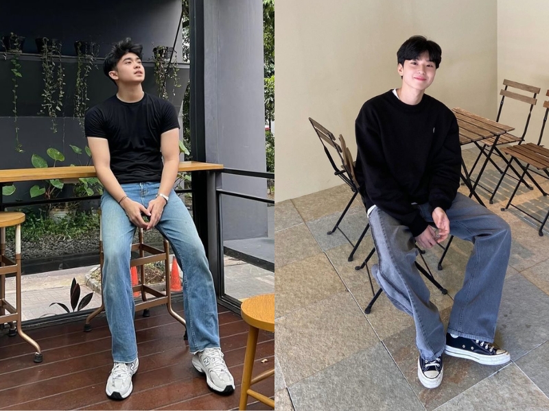 Phối đồ với áo đen nam và quần short