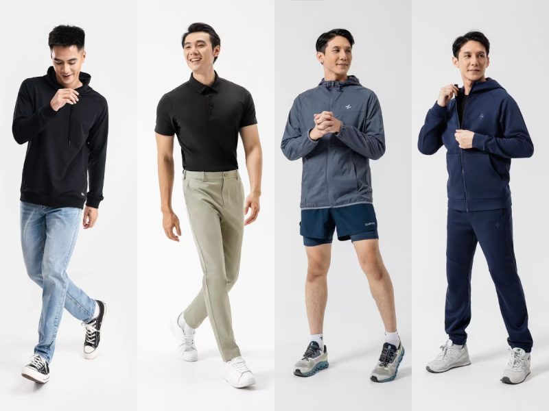 Cách phối đồ thể thao nam đi chơi cuối tuần