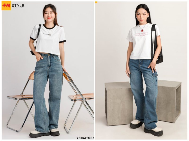 Quần ống rộng đi với giày gì