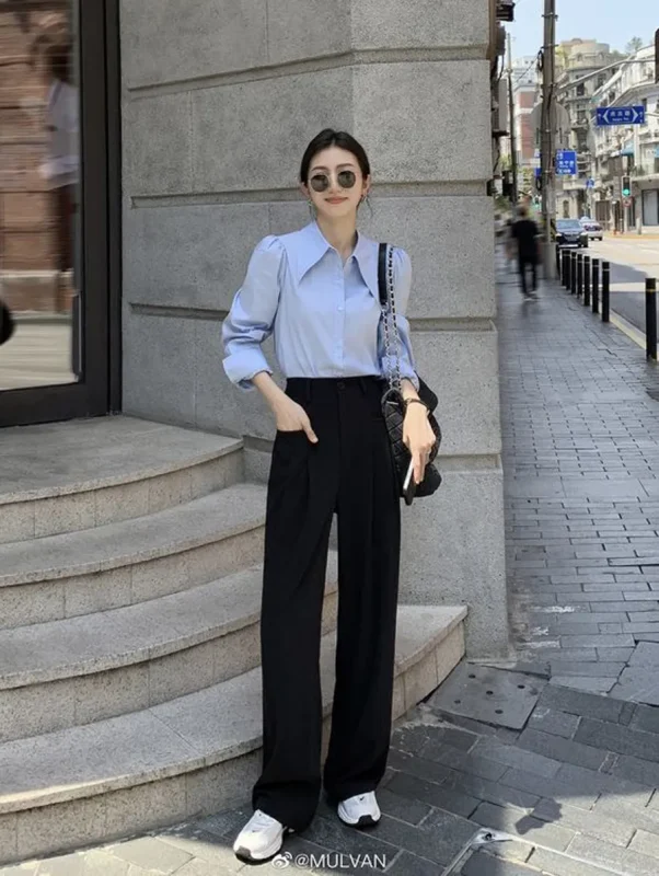 phối đồ quần âu nữ mùa đông