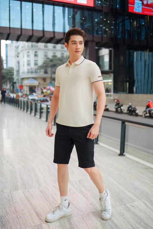 Phối đồ với áo polo nam phong cách