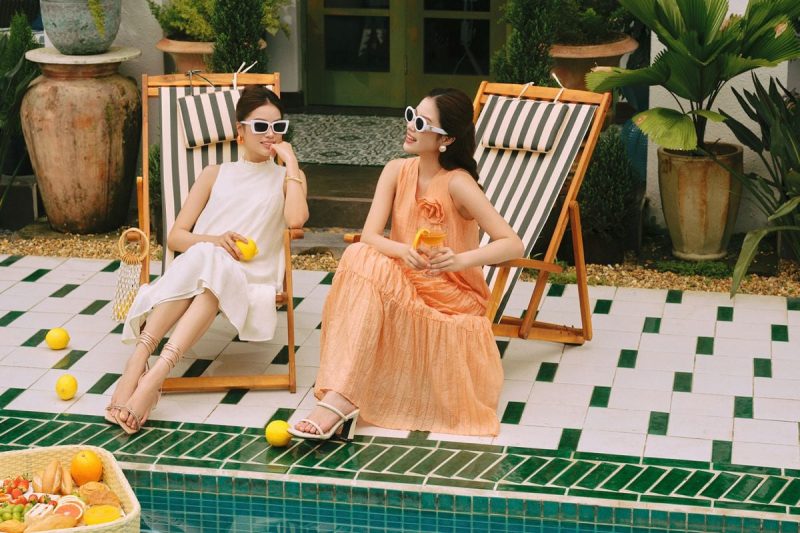 phối đồ đi biển nữ thanh lịch
