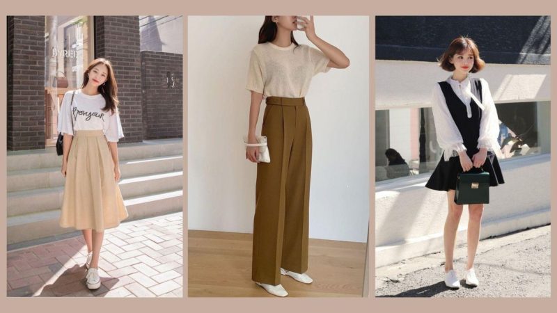 phối đồ công sở với váy liền
