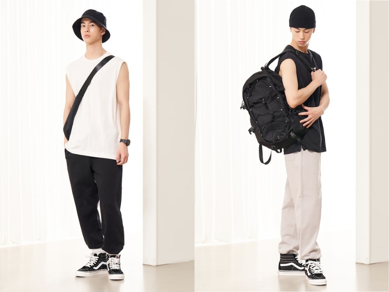 Cách phối đồ với áo ba lỗ nam theo phong cách All-Black