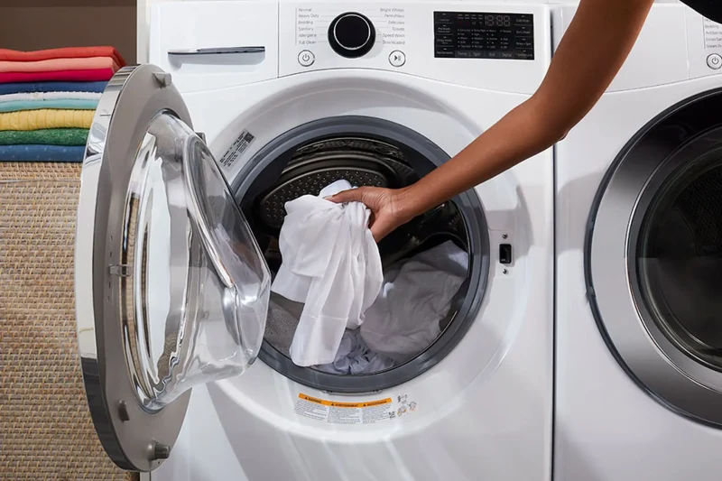 cách giặt áo trắng bằng máy giặt