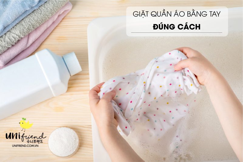 cách giặt quần áo cotton bằng tay