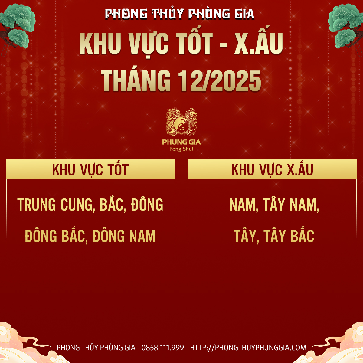 lịch ngày tốt tháng 12 2025
