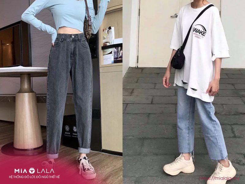 quần jean nữ mặc với giày gì