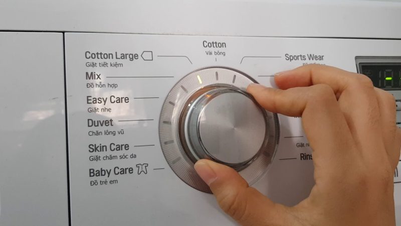 các chế độ giặt trên máy giặt