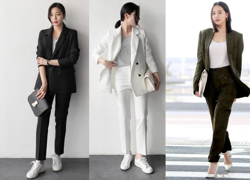 cách phối áo blazer nữ năng động