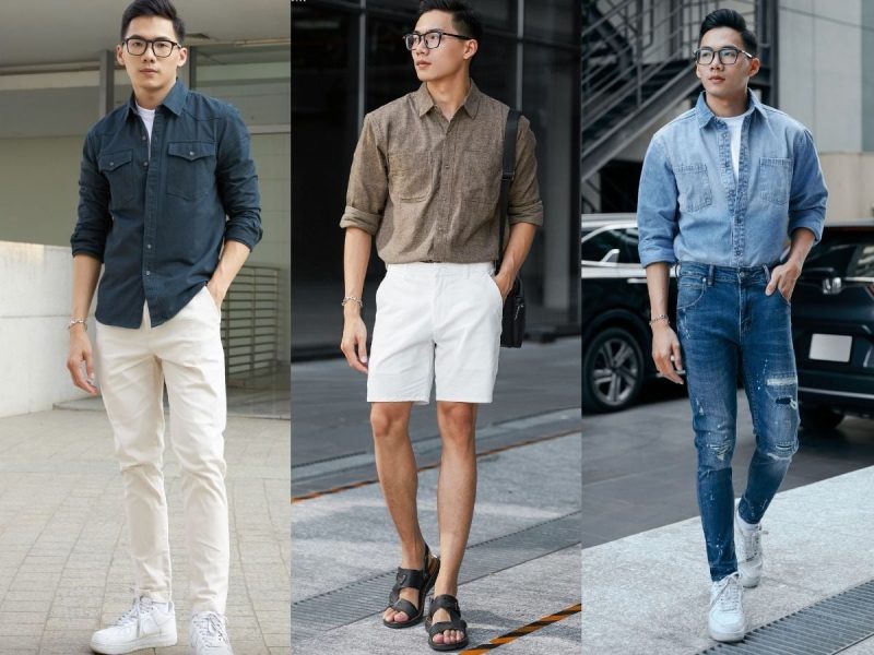 Mix dép quai ngang với quần jogger nam