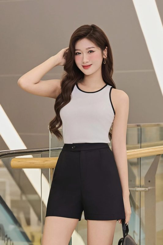 quần short nữ cho người béo bụng
