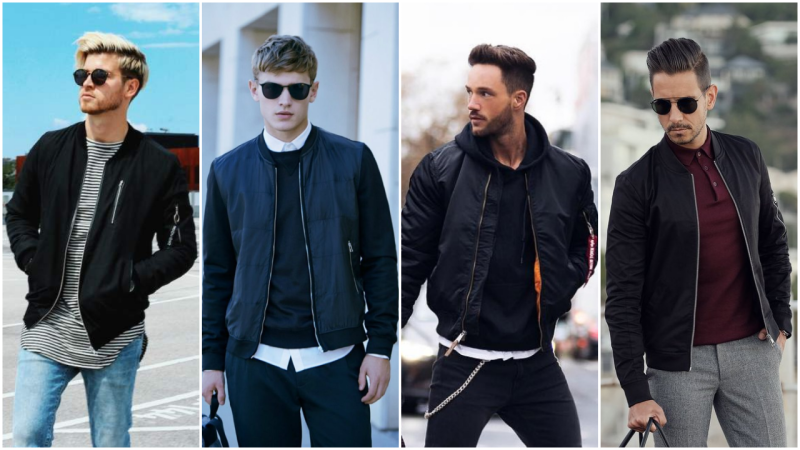 phối đồ với áo bomber nam và quần jogger