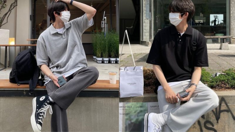 Phối đồ áo polo nam layer với blazer