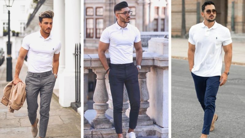Mix đồ với áo polo nam cùng quần kaki